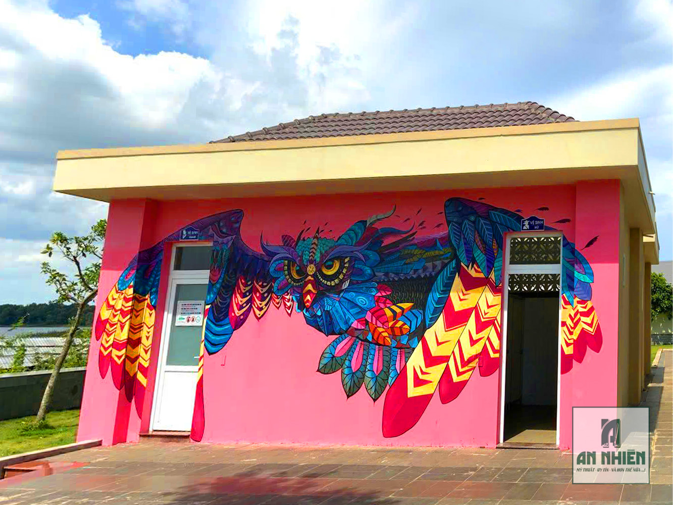 Thi c&ocirc;ng tranh tường chuy&ecirc;n nghiệp khu du lịch Novaworld Phan Thiết