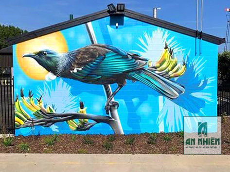 Thi công tranh tường chuyên nghiệp khu du lịch Novaworld Phan Thiết