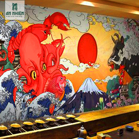 Thi công tranh tường chuyên nghiệp khu du lịch Novaworld Phan Thiết