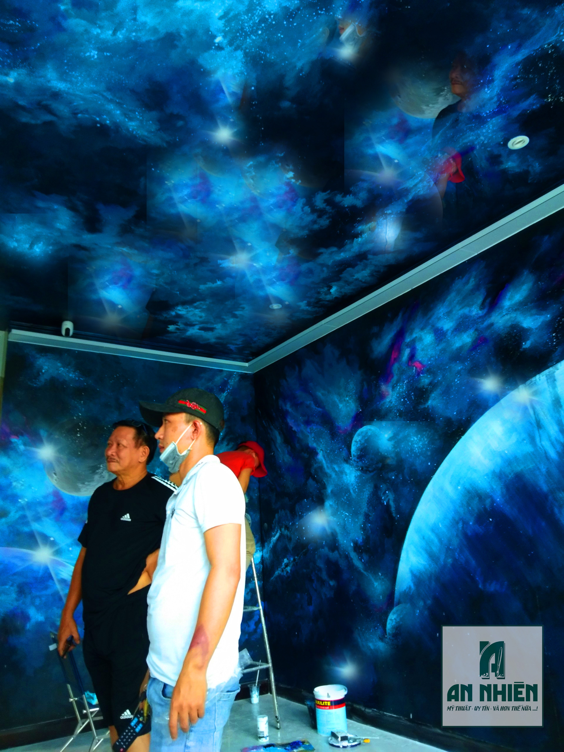 Vẽ tranh tường concept độc quyền cho quán cafe, karaoke, trường học tại Hồ Chí Minh