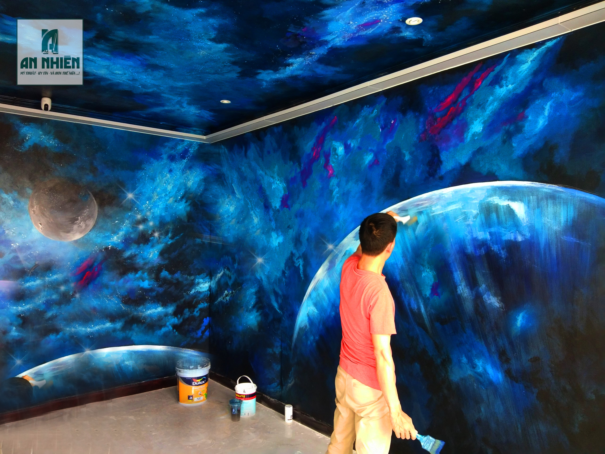 Vẽ tranh tường concept độc quyền cho quán cafe, karaoke, trường học tại Hồ Chí Minh