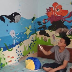 Tranh tường phòng bé, phòng ngủ gia đình