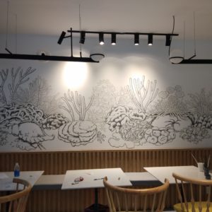 Tranh tường quán cafe, văn phòng cập nhật xu hướng mới